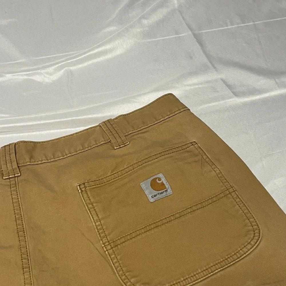 Carhartt Double Knee Work Pants Mens 38x30 Brown BN2802 Rugged Flex Relaxed Fit